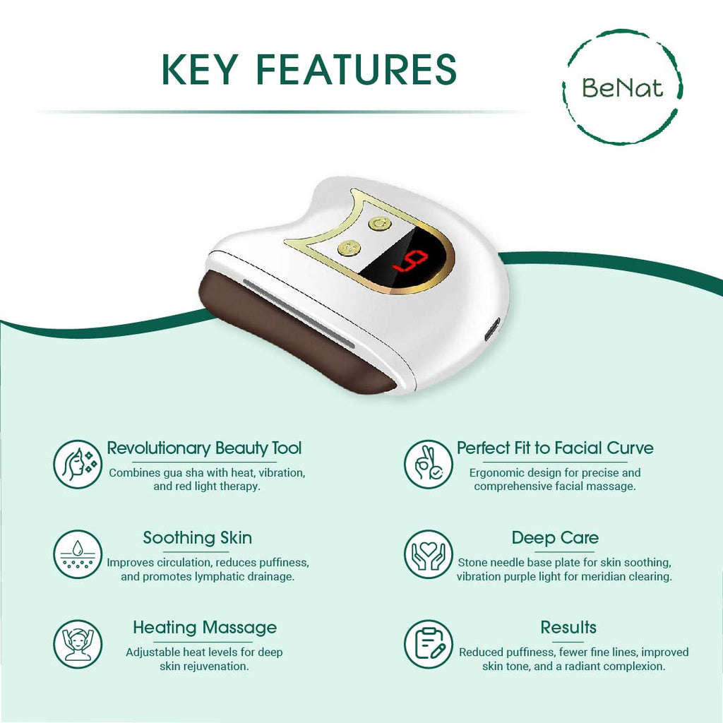 Escultura Facial Eléctrica Gua Sha