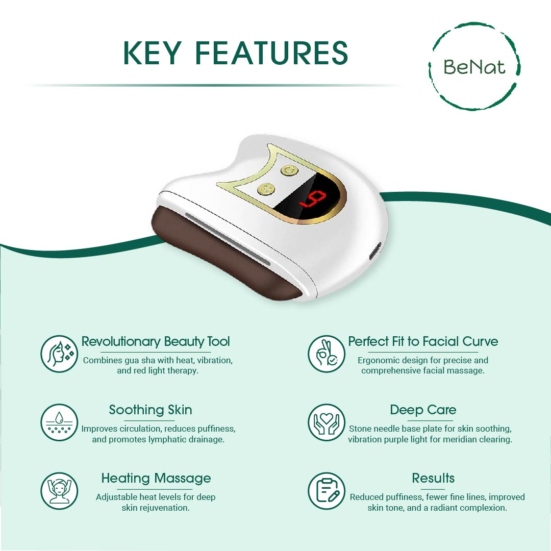 Escultura Facial Eléctrica Gua Sha